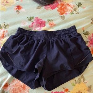 Navy blue athletic shorts